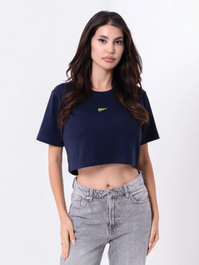 Capsule - Cropped T-Shirt - Navy